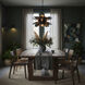 Botanic Panic 13 Light 36 inch Dark Bronze and French Gold Pendant Ceiling Light