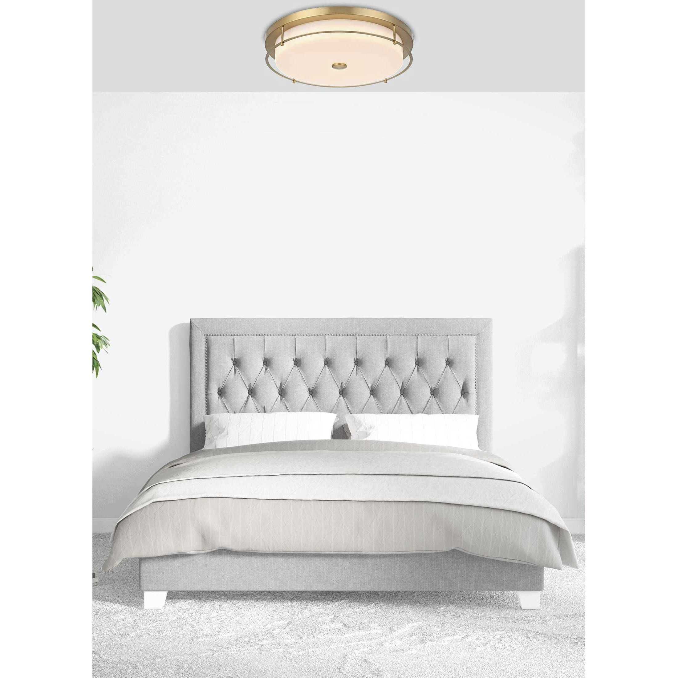 Kolson 1 Light 20 inch Satin Gold Flush Mount Ceiling Light