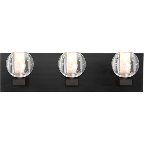 Boca 3 3 Light 22 inch Black Vanity Light Wall Light