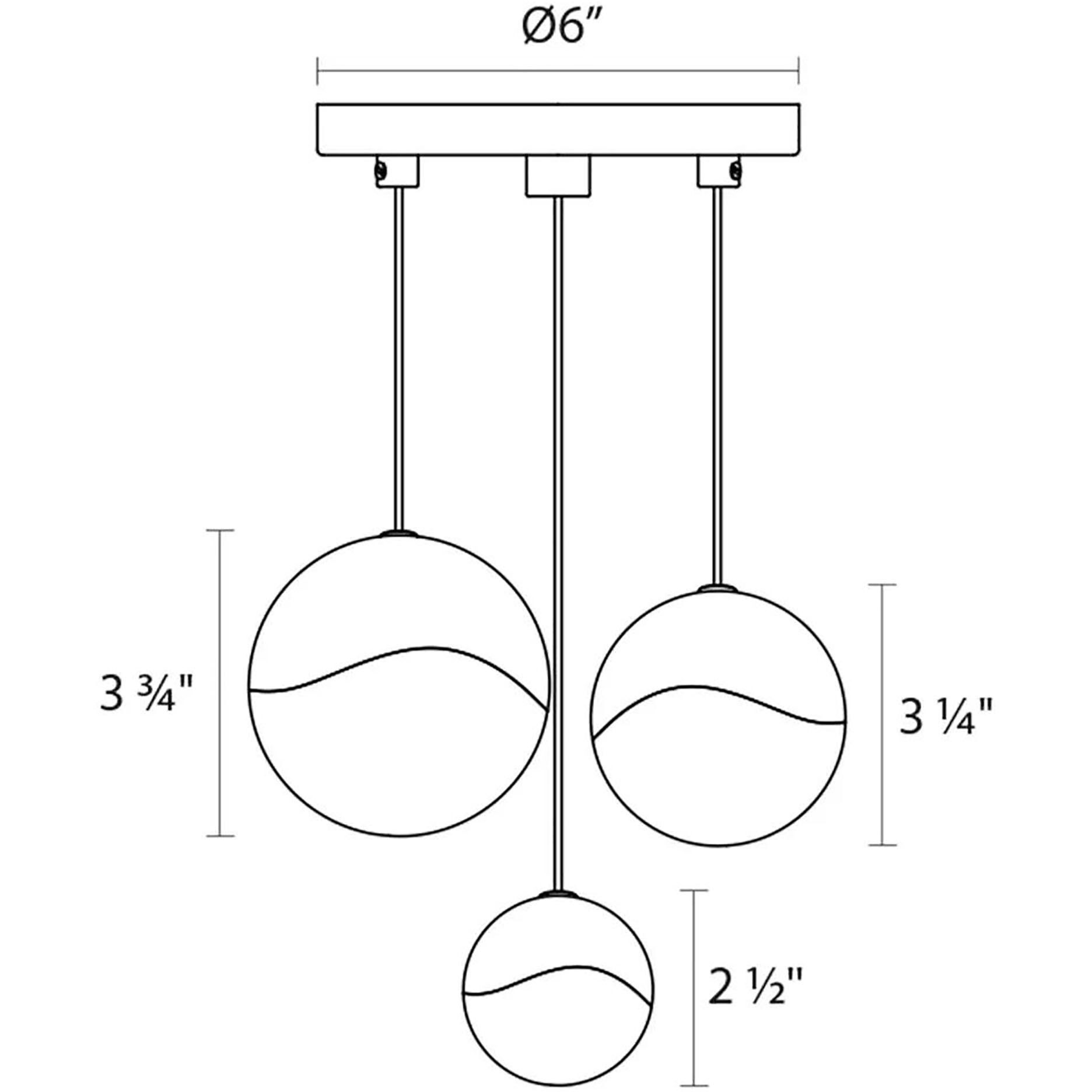 Grapes LED 8.25 inch Polished Chrome Cluster Pendant Ceiling Light in Assorted