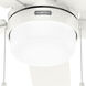 Anisten 52 inch Fresh White with Fresh White/Light Oak Blades Ceiling Fan