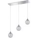Solaro 3 Light 24 inch Chrome Pendant Ceiling Light