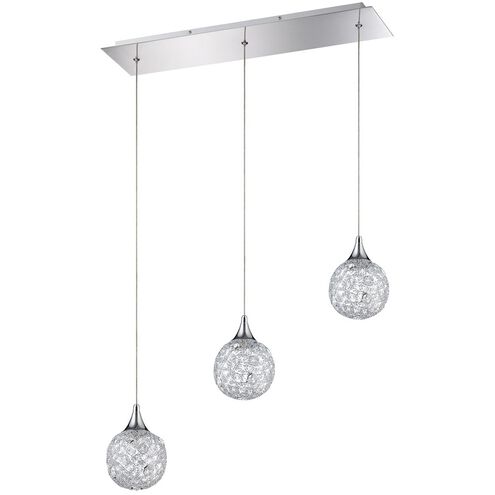Solaro 3 Light 24 inch Chrome Pendant Ceiling Light