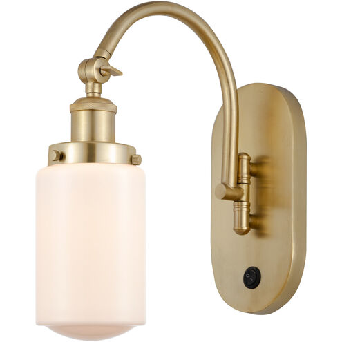Franklin Restoration Dover 1 Light 5 inch Satin Gold Sconce Wall Light