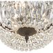 Waltham 3 Light 14 inch English Bronze Flush Ceiling Light in Clear Hand Cut
