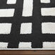 Optika 114 X 79 inch Black/White Rug in 6 x 9