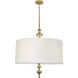 Arthur 3 Light 27 inch Modern Brass Pendant Ceiling Light