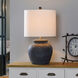 Arlo 26.5 inch 150 watt Matte Black and Brushed Nickel Table Lamp Portable Light