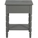 Barrett 24 X 19 inch Carbon Gray and Black Accent Table