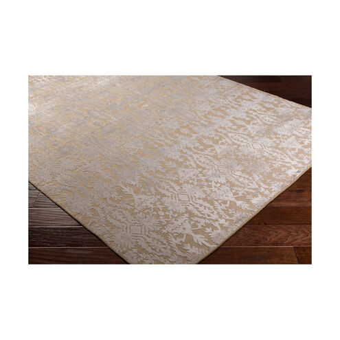 Norval 108 X 72 inch Tan/Light Gray Rugs, Viscose and Wool
