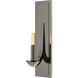 Goldie 1 Light 4 inch Blackened Polished Nickel Wall Sconce Wall Light