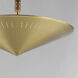 Helsinki 2 Light 16 inch Natural Aged Brass Single Pendant Ceiling Light