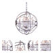 Geneva 4 Light 17 inch Polished Nickel Pendant Ceiling Light in Clear, Urban Classic