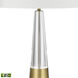 Bodil 31 inch 9.00 watt Clear with Brass Table Lamp Portable Light