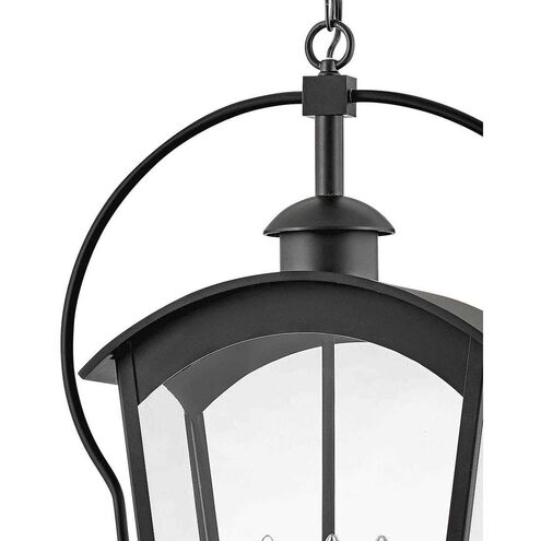 Heritage Yale LED 17 inch Black with Burnished Bronze Outdoor Hanging Lantern
