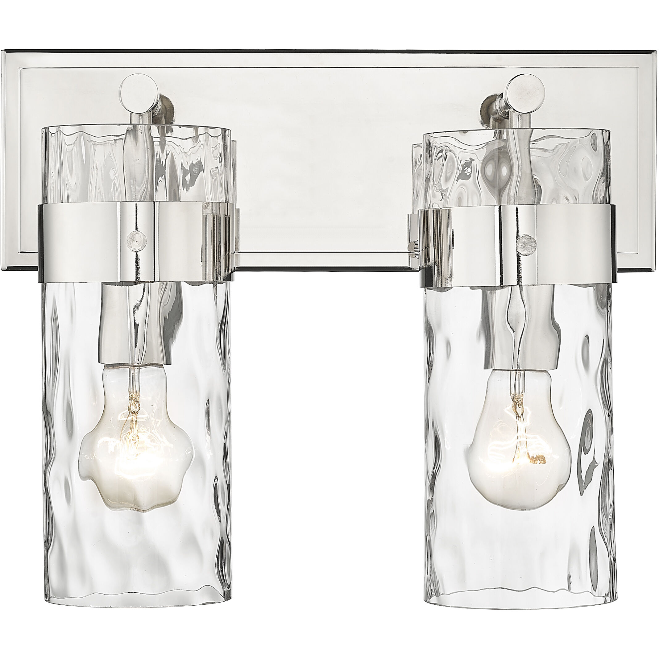 Fontaine 2 Light 14 inch Polished Nickel Vanity Wall Light