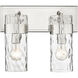 Fontaine 2 Light 14 inch Polished Nickel Vanity Wall Light