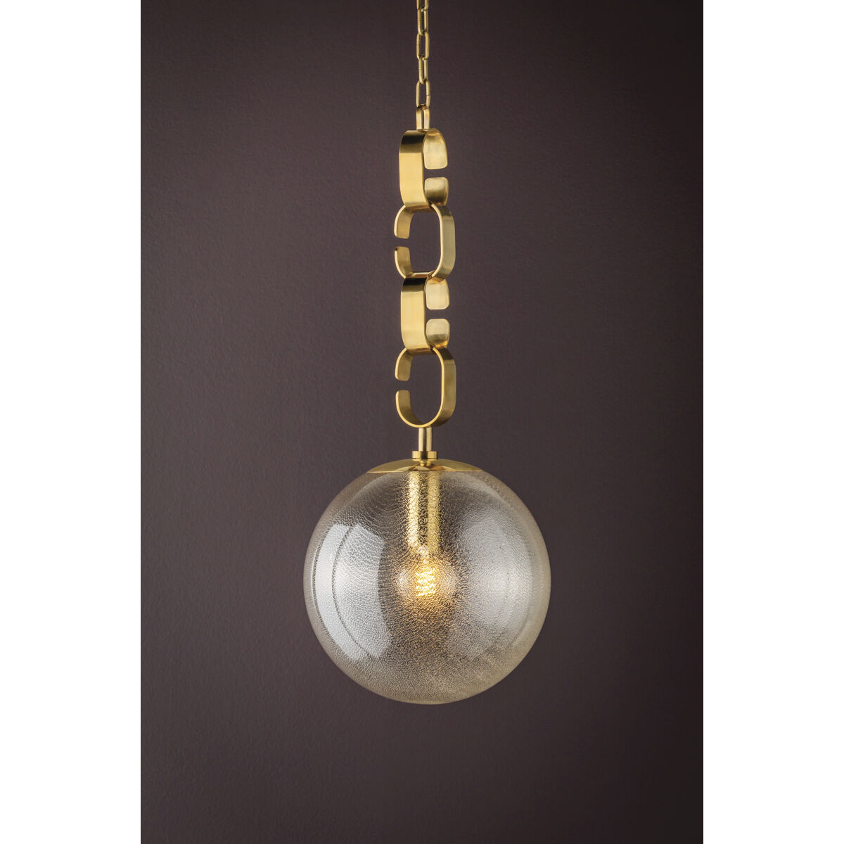 Nessa 1 Light 13 inch Vintage Brass Pendant Ceiling Light