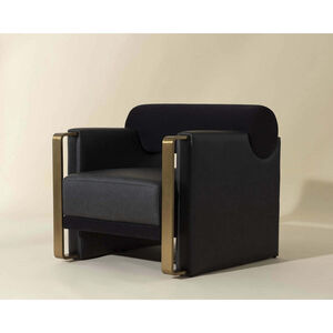 Edgar Bravo Black / Abbington Black Lounge Chair