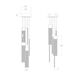V Panels 6 Light 6.75 inch Polished Chrome Pendant Ceiling Light
