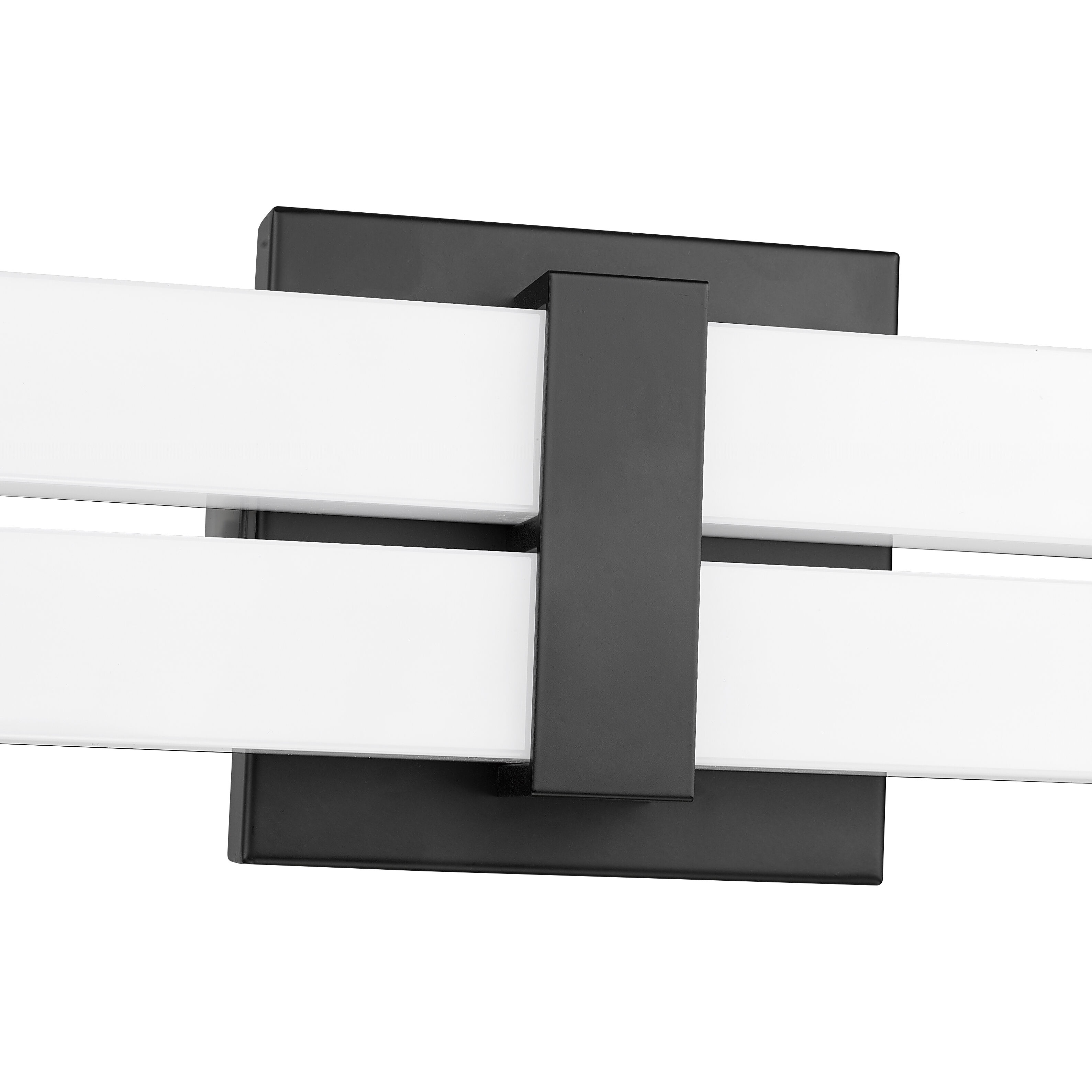 Zane LED 40 inch Matte Black Vanity Wall Light