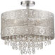 Masura 3 Light 18 inch Polished Nickel Flush Mount Ceiling Light