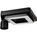 Contemporary Square 1 Light 15 inch Black Post Light, Solar