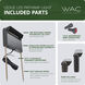 Linear 12 6 watt Solid Brass Coated in Bronze Path and Area Light in 3000K Warm White LED, WAC Landscape