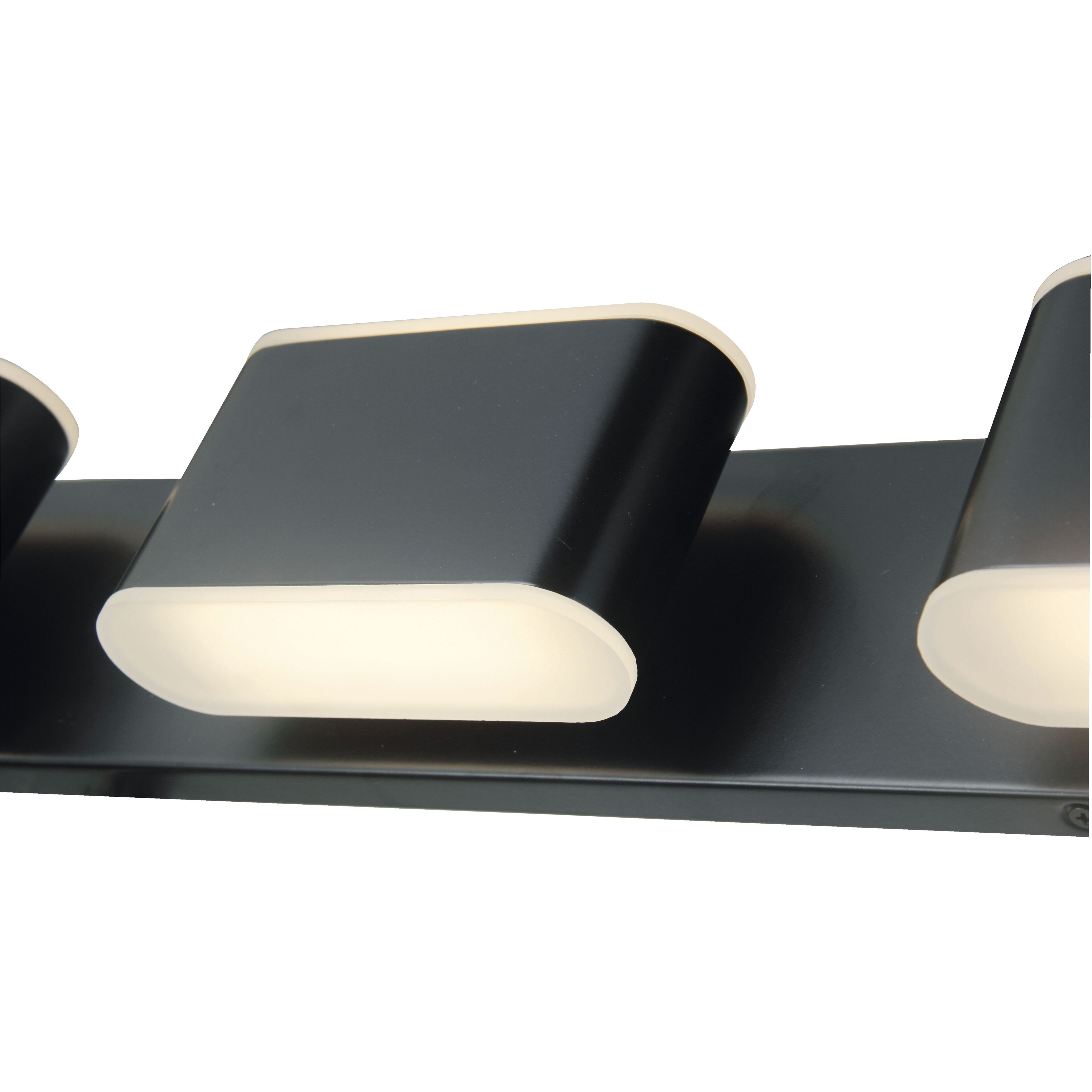 Bianca LED 25.6 inch Black Bath Vanity Light Wall Light