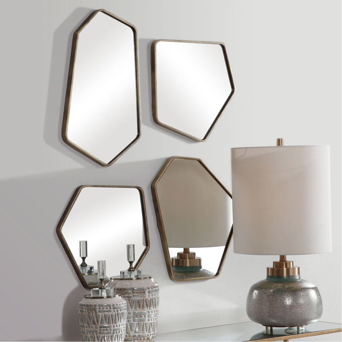 Linneah 20 X 12 inch Wall Mirrors, Modern, Set of 4