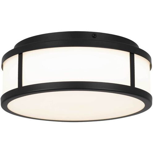 Panel Round LED 10.25 inch Sand Black Outdoor Flush Mount