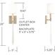 Gwyneth 1 Light 5 inch Winter Gold Sconce Wall Light