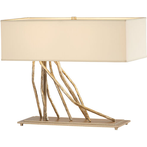 Brindille 17 inch 60.00 watt Bronze Table Lamp Portable Light in Doeskin Suede