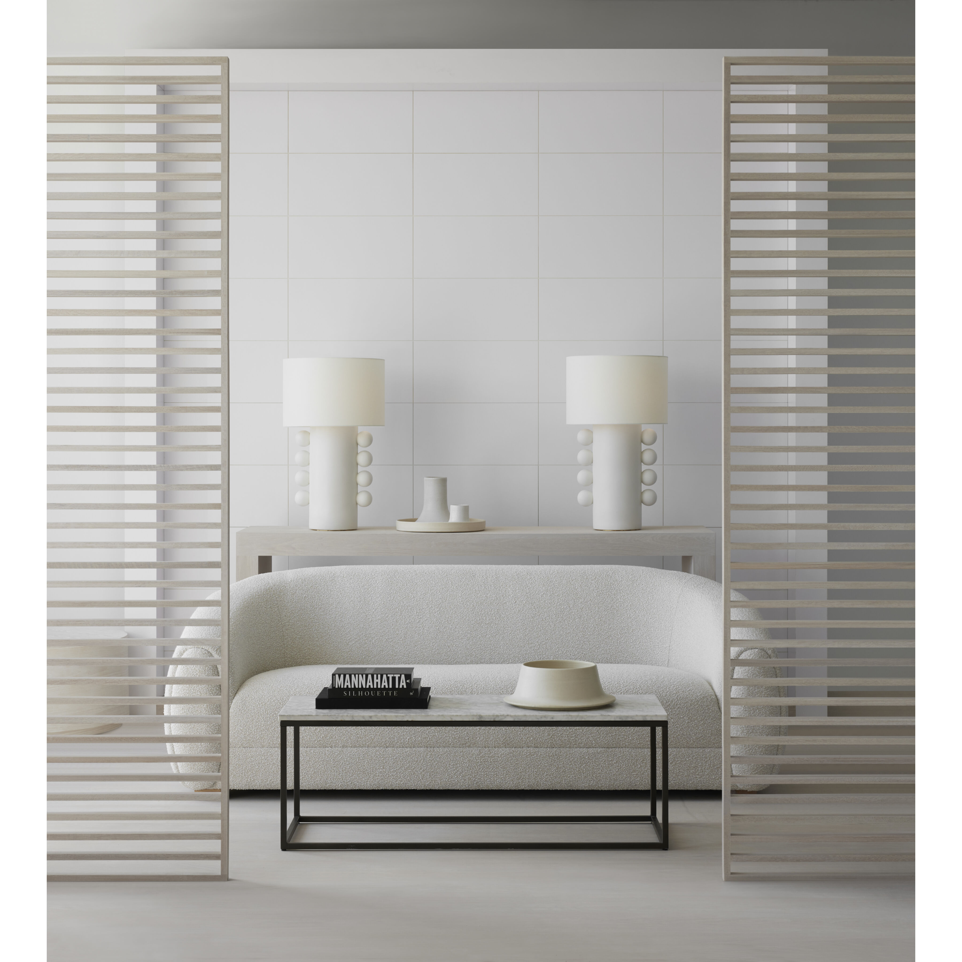 Kelly Wearstler Tiglia 31 inch 15.00 watt Plaster White Table Lamp Portable Light