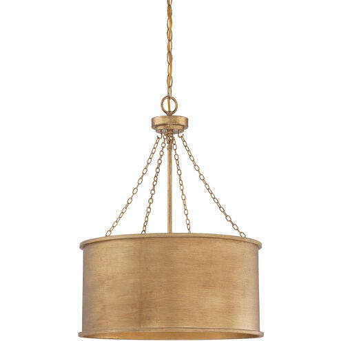 Rochester 4 Light 19 inch Gold Patina Pendant Ceiling Light