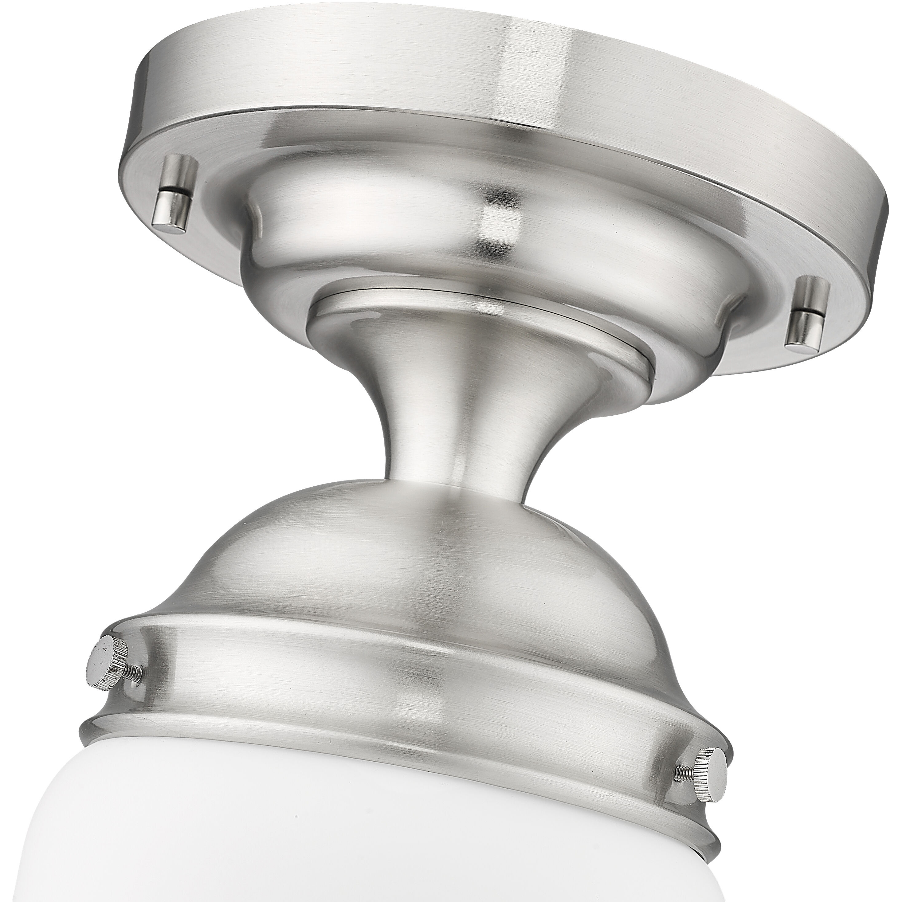 Z-Lite 735F10-BN Vaughn 1 Light 10.5 inch Brushed Nickel Flush Mount  Ceiling Light