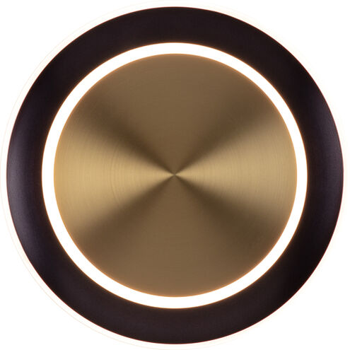 Saturn LED 4 inch Antique Brass and Black Bronze Wall Sconce Wall Light
