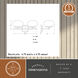 Sloane LED 16 inch Satin Brass Bathroom Light Wall Light in 2