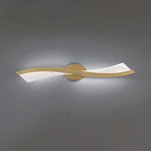 Ascot 1 Light 34 inch Aged Brass Bath Vanity Light Wall Light