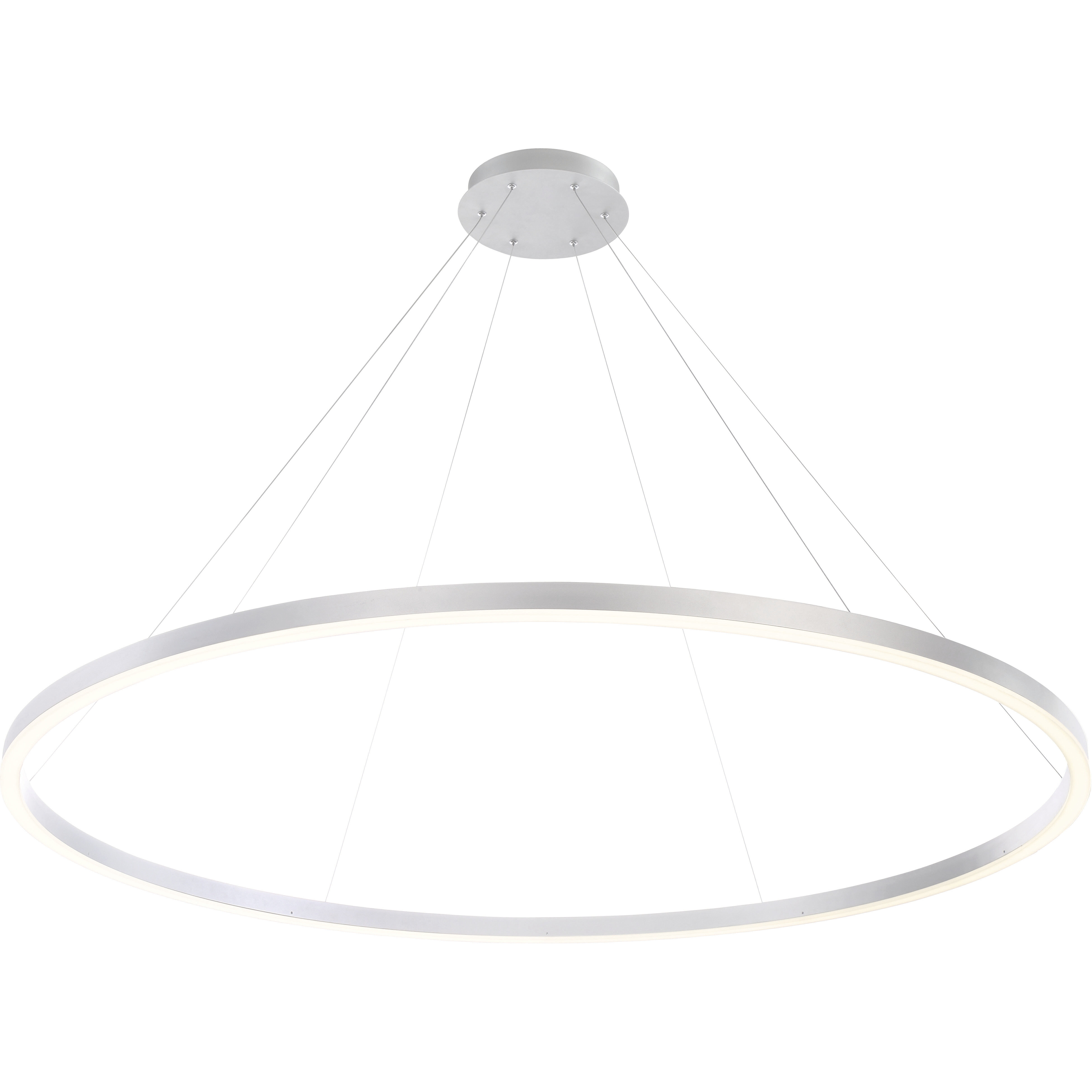 Spunto LED 60.75 inch Silver Chandelier Ceiling Light, Large