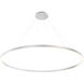 Spunto LED 60.75 inch Silver Chandelier Ceiling Light, Large