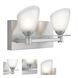Slantus 2 Light 8.75 inch Satin Nickel Wall Sconce Wall Light