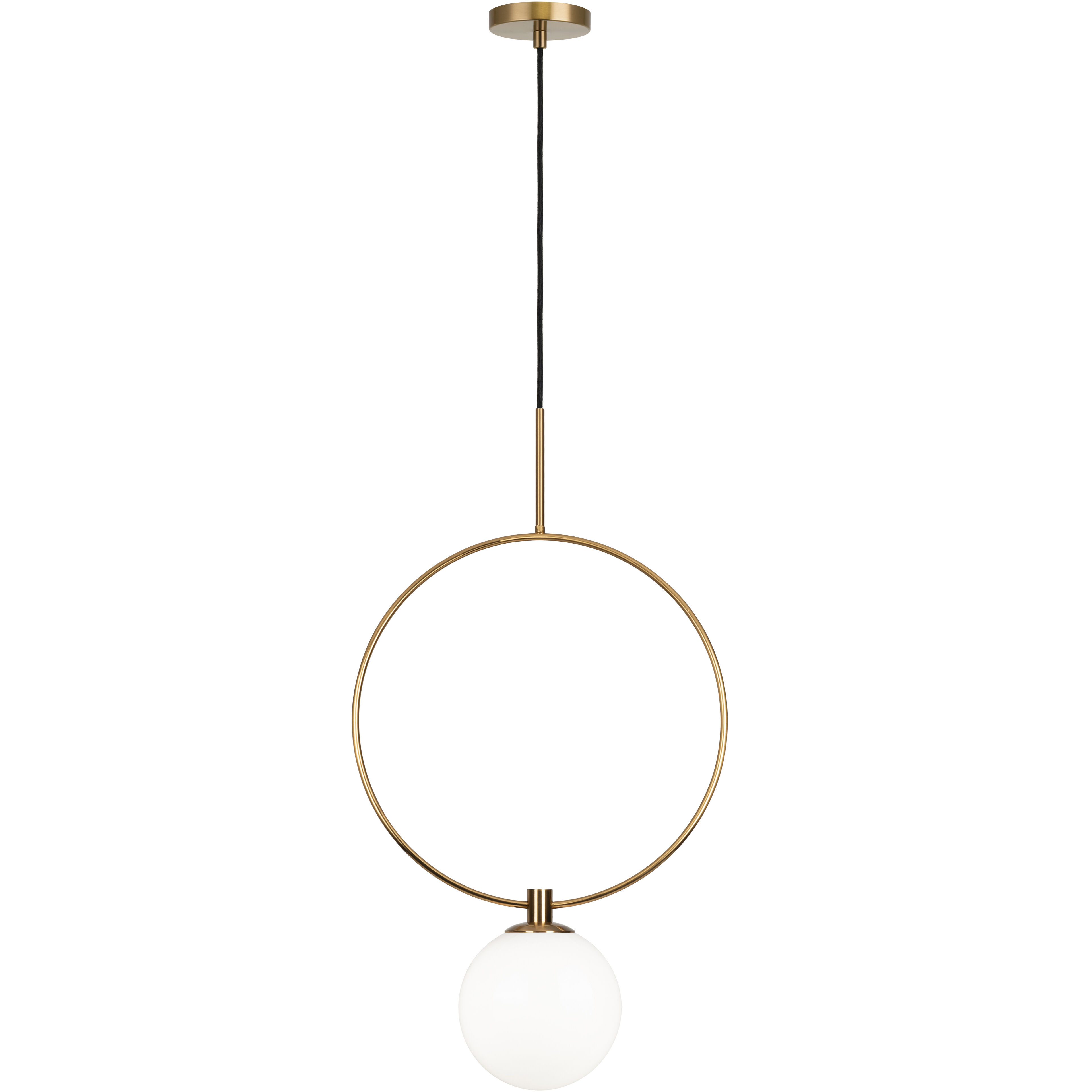 Averley 1 Light 7.88 inch Aged Gold Brass Pendant Ceiling Light