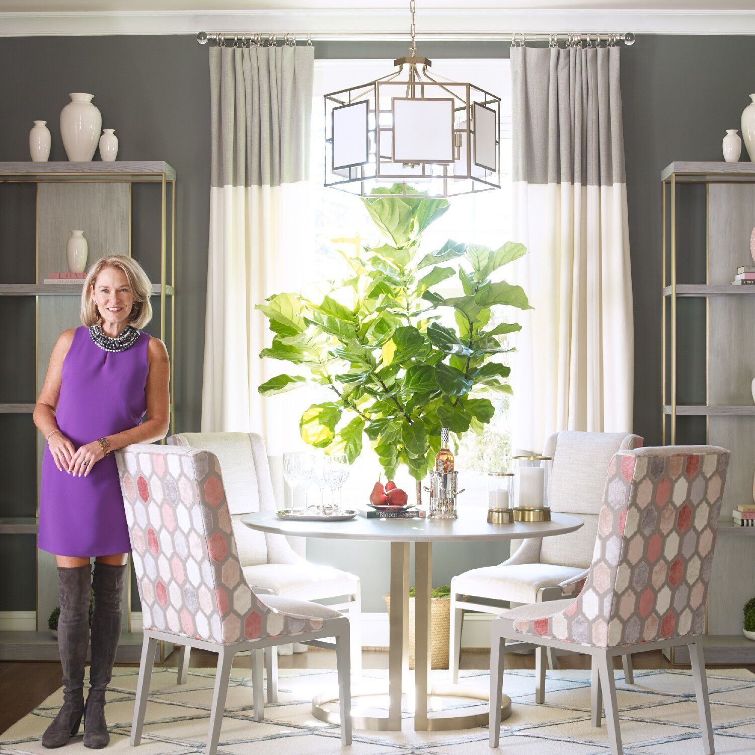 Hillcrest 6 Light 28 inch Vibrant Gold Lantern Chandelier Ceiling Light