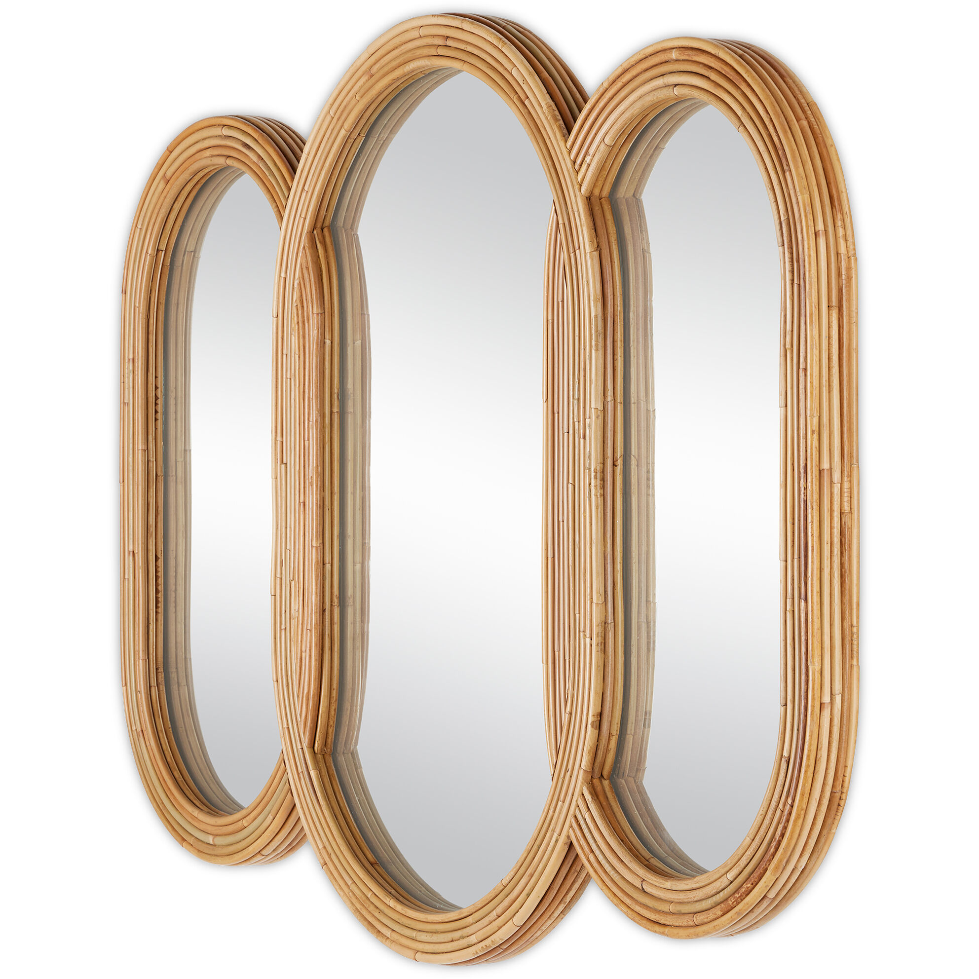 Triboa 50.25 X 36 inch Arurog and Khaki with Mirror Mirror