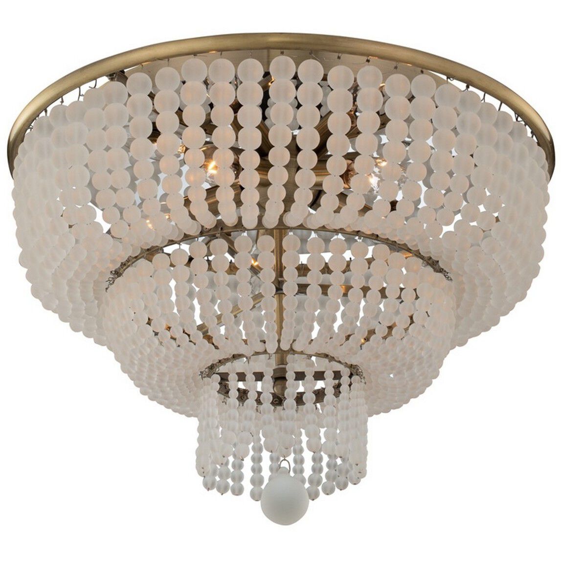 Esperanza 5 Light 18 inch Brushed Champagne Gold Flush Mount Ceiling Light