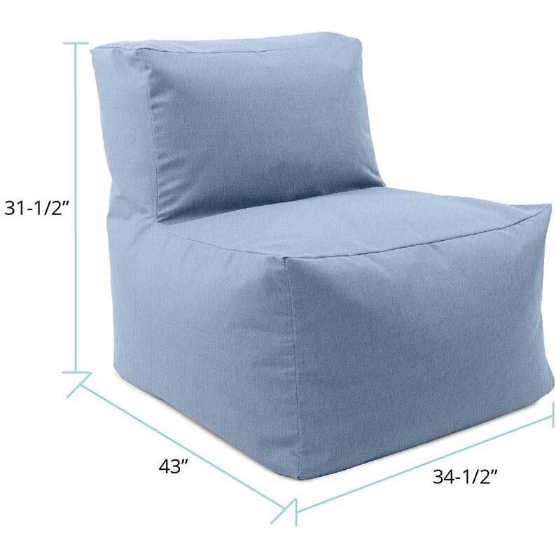 Driftwood Breeze Outdoor Pouf Chair