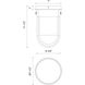 Alora Mood Cyrus 1 Light 7.5 inch Aged Gold Flush Mount Ceiling Light