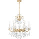 La Scala 6 Light 23 inch Parchment Gold Chandelier Ceiling Light in Parchment Gold Cast