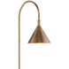 Vision 56 inch 60 watt Vintage Brass and Black Floor Lamp Portable Light